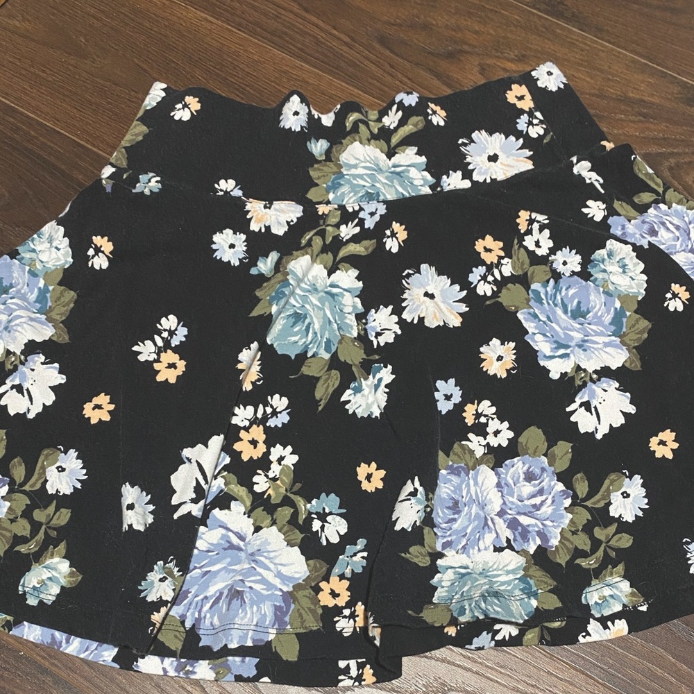 Skater floral skirt